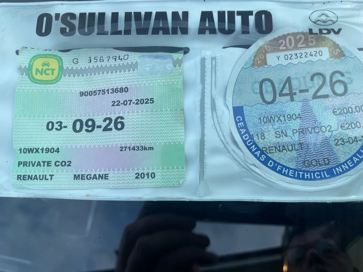 Renault megane nct and taxed 2026 - Image 2