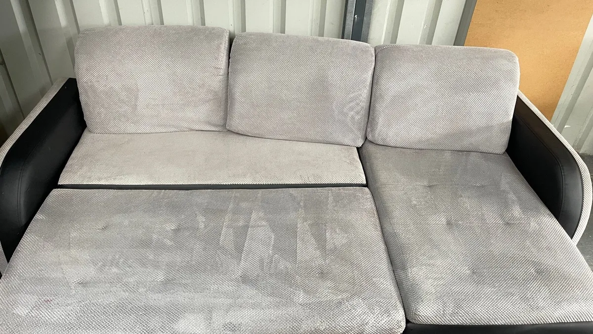 Corner sofabed + footstool - Image 3