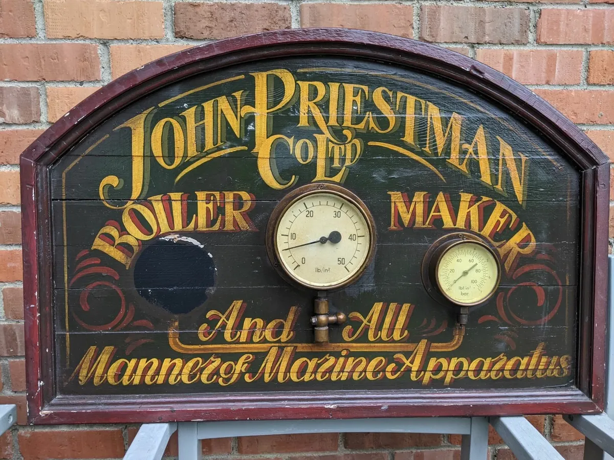 Antique Maritime Sign - Image 2