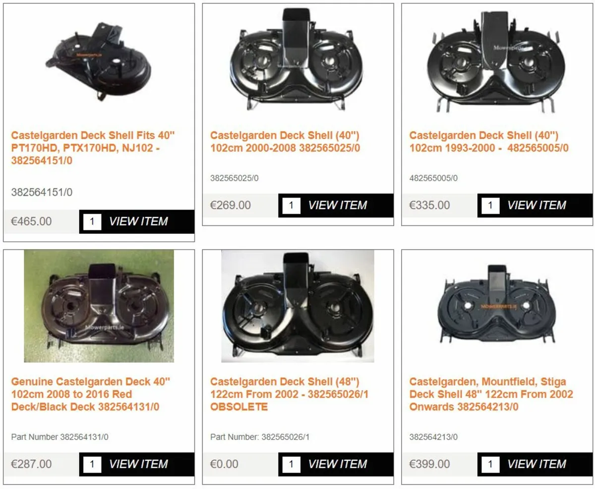 40" Castelgarden Mountfield Stiga Honda deck - Image 3