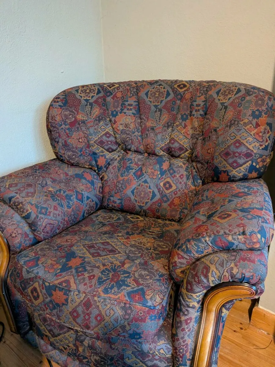 Arm chair + couch - Image 1