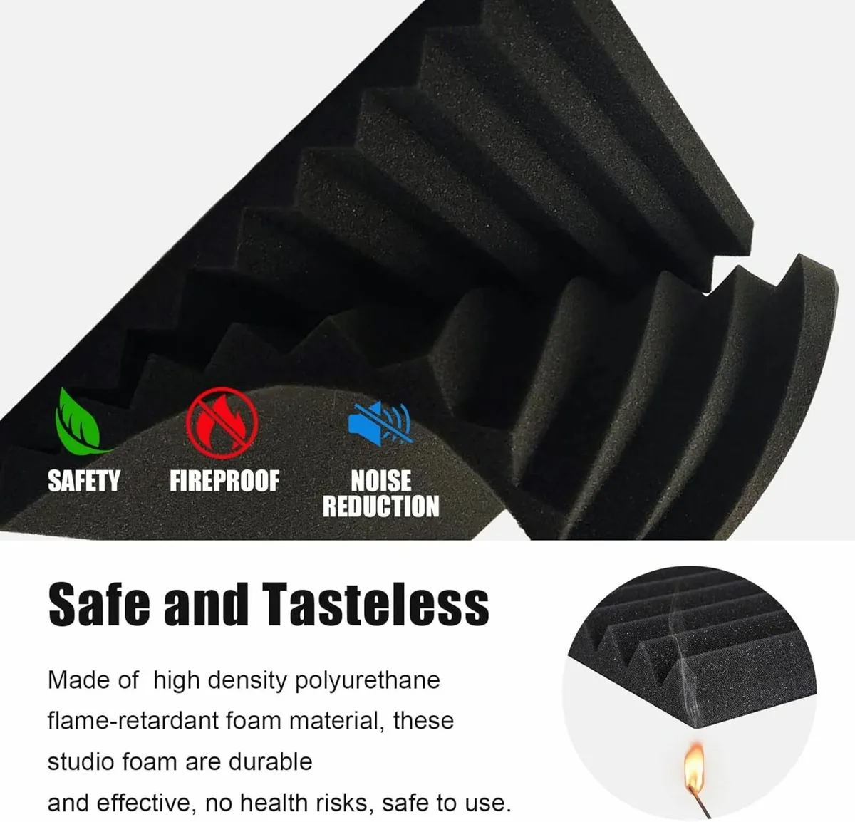 48 Pack Acoustic Panels Studio Foam 2.5x30x30cm - Image 4