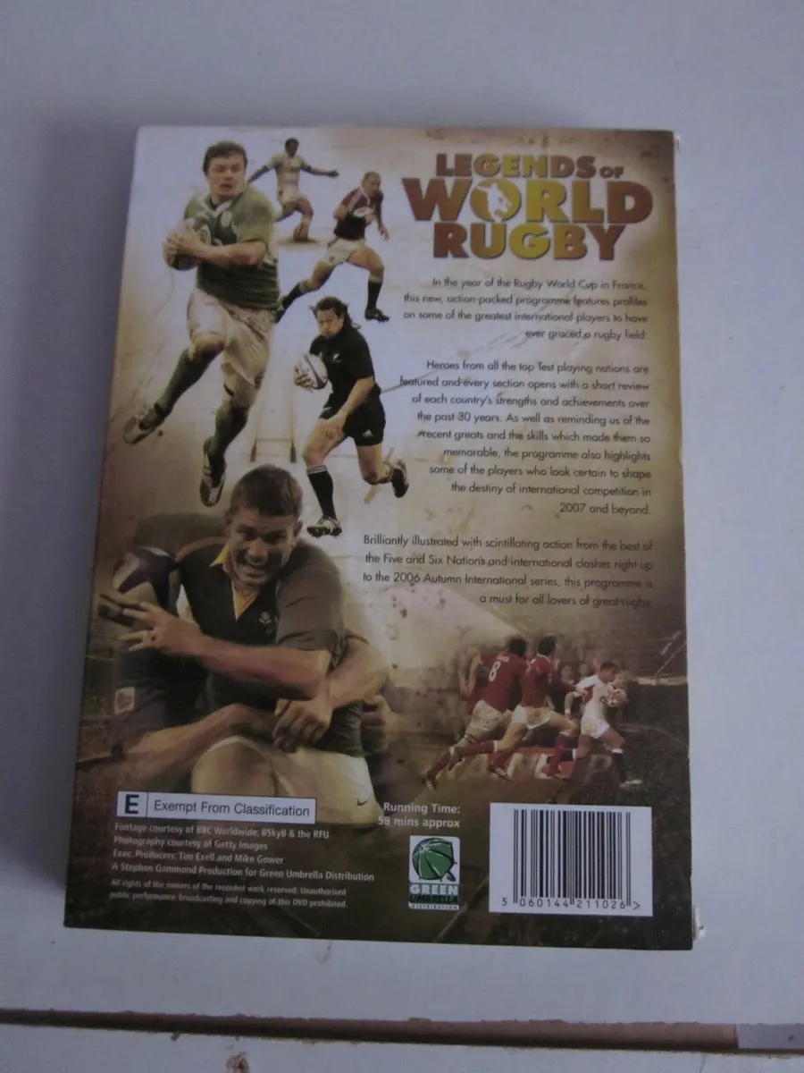 Legends Of World Rugby (DVD, 2007) - Image 2