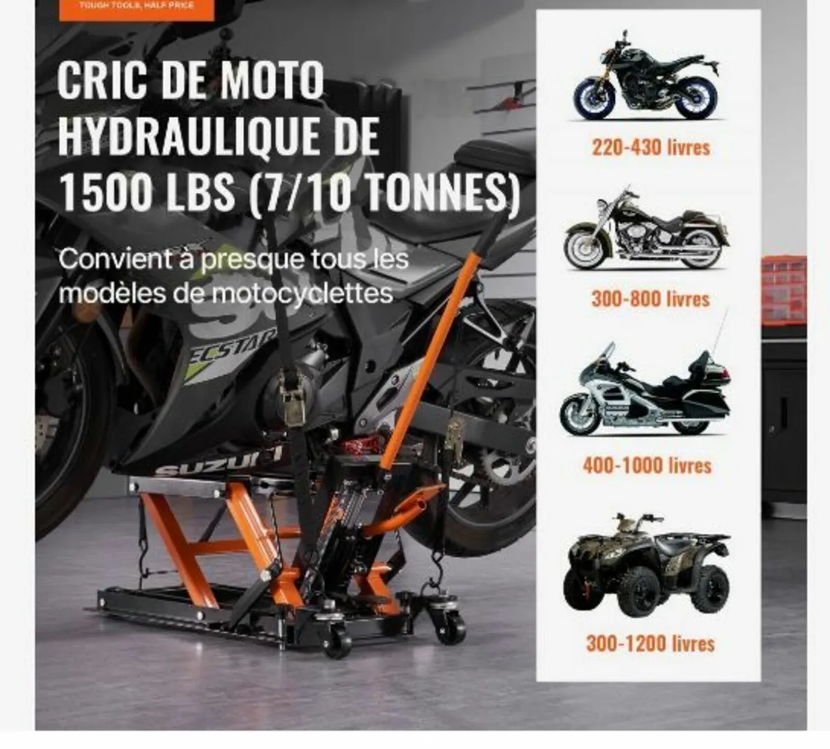 Motorcycle Hydraulic Pump Jack - Image 2