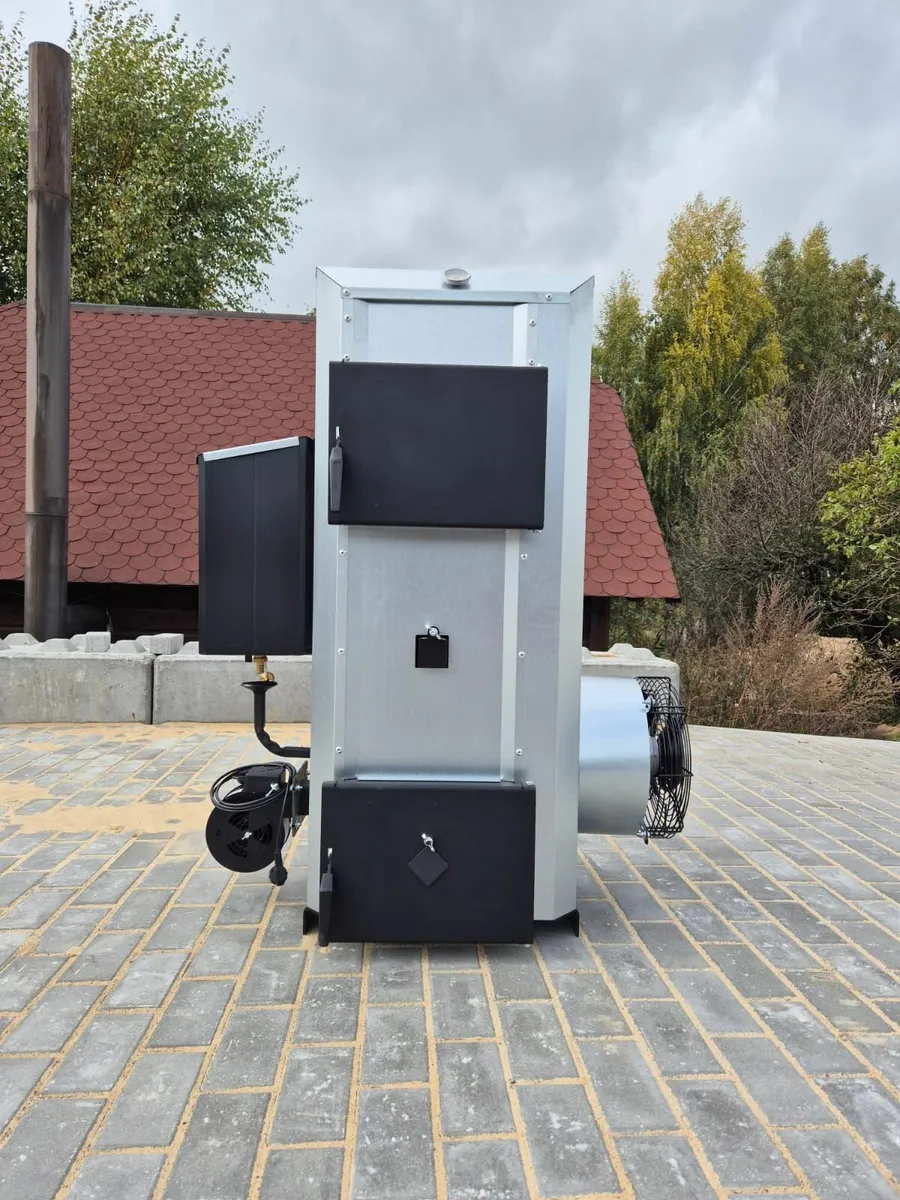 NG30 kw air heater (up to 400 m2) forused oil+wood - Image 1