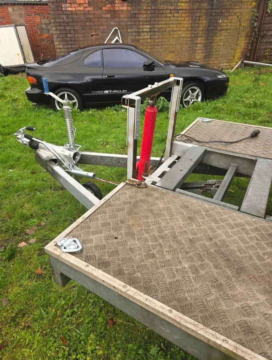 16ft Car transporter trailer tilt bed - Image 4