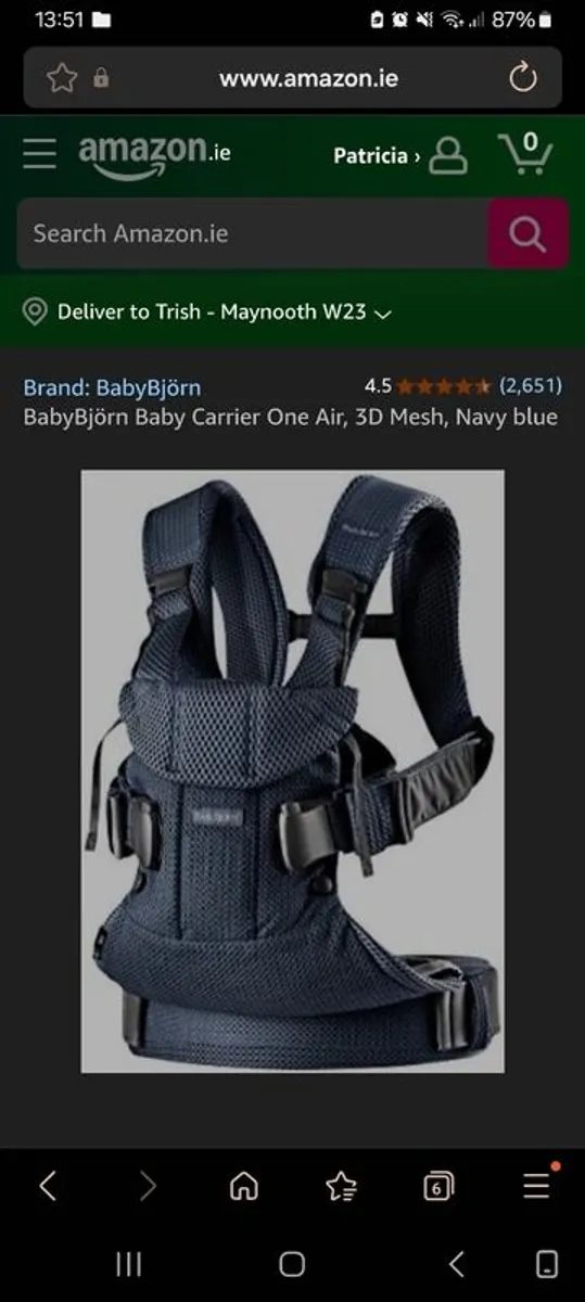 Baby Bjorn carrier - Image 1