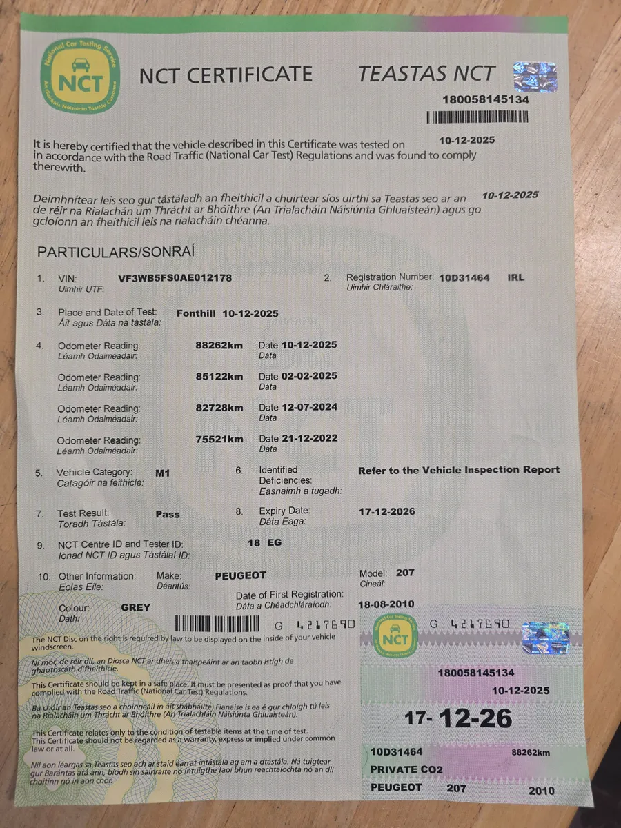 2010 PEUGEOT 207CC CONVERTIBLE new NCT 12/2026 - Image 2