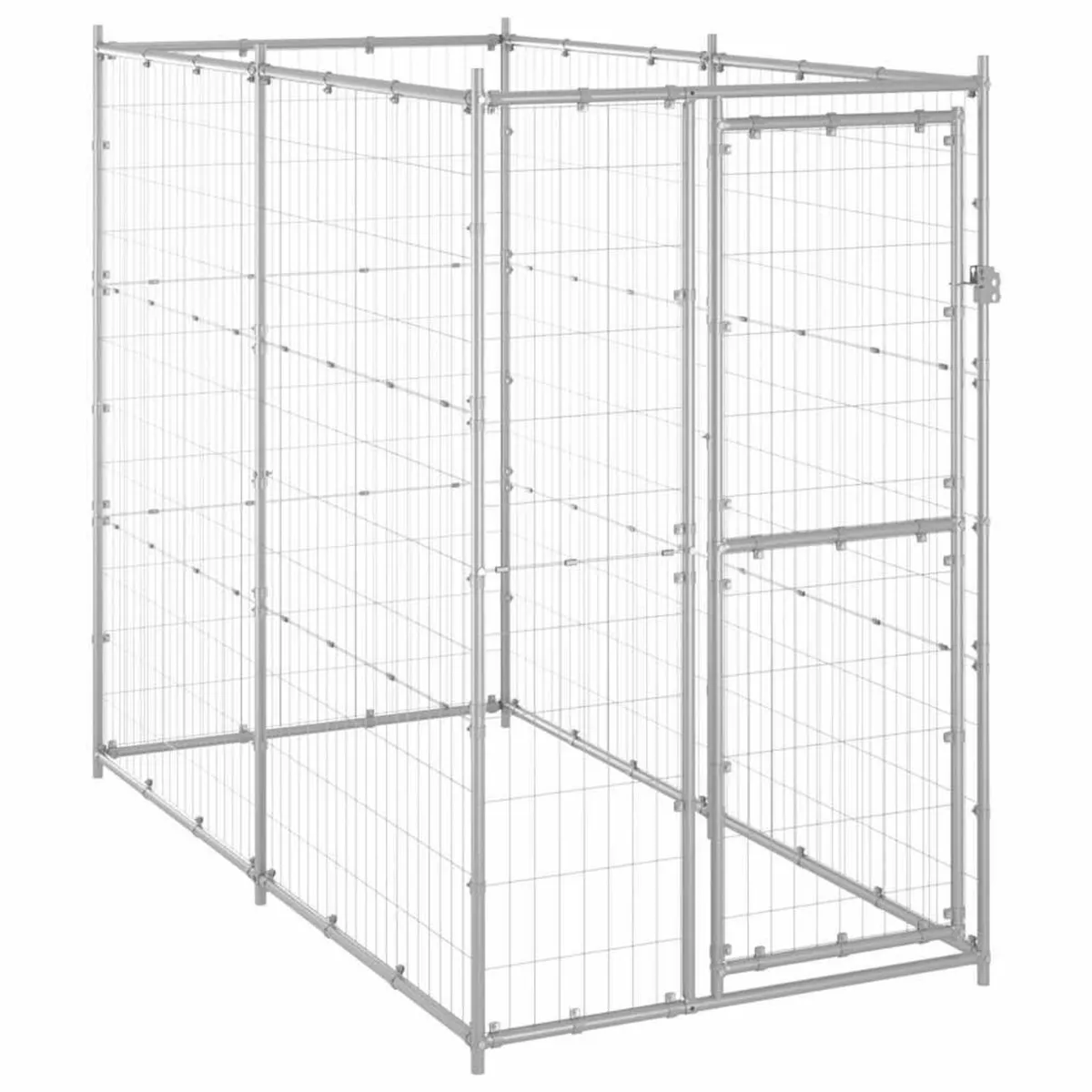 Outdoor Dog Kennel Galvanised Steel - Image 1