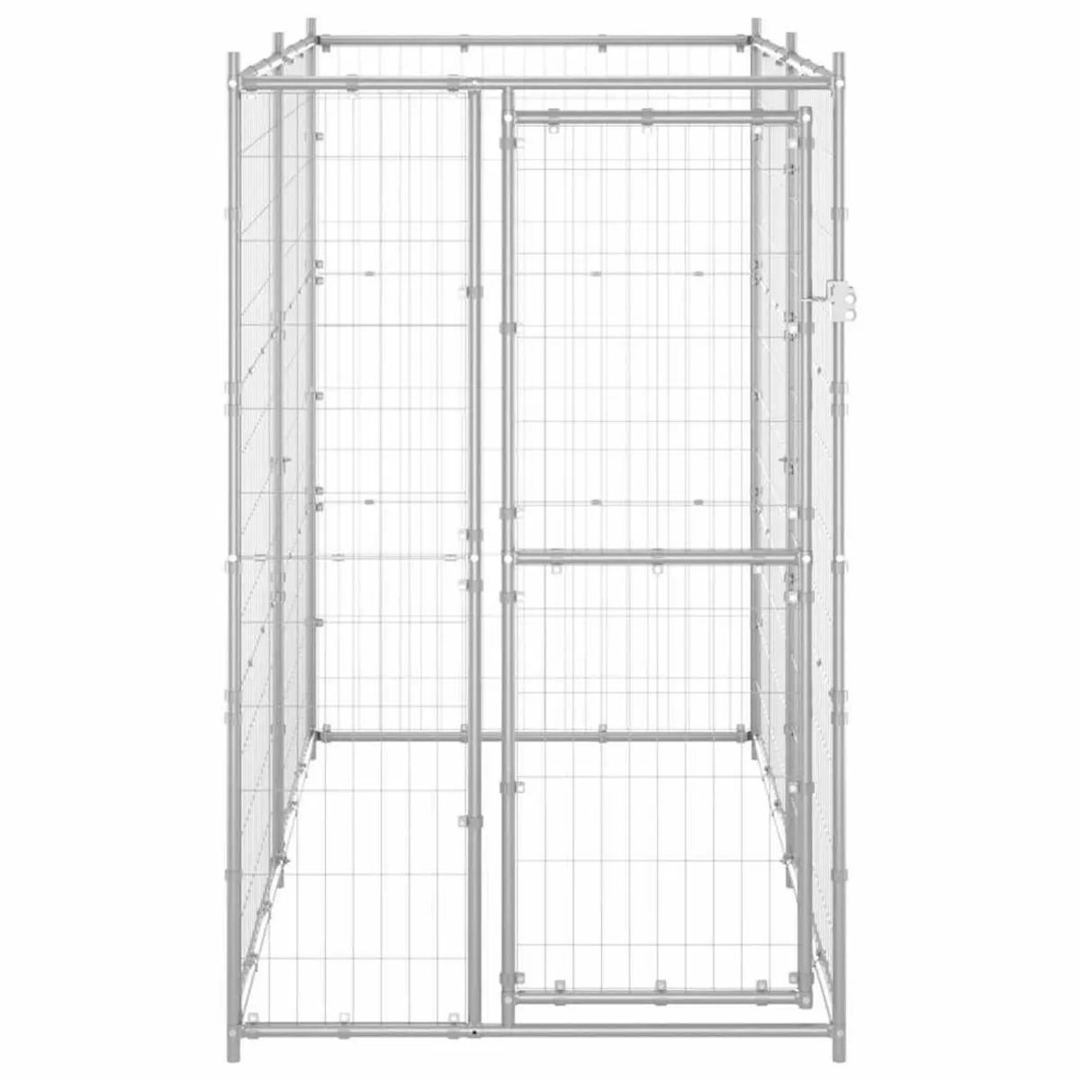 Outdoor Dog Kennel Galvanised Steel - Image 2