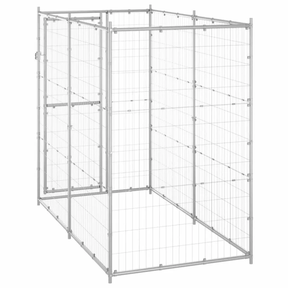 Outdoor Dog Kennel Galvanised Steel - Image 4