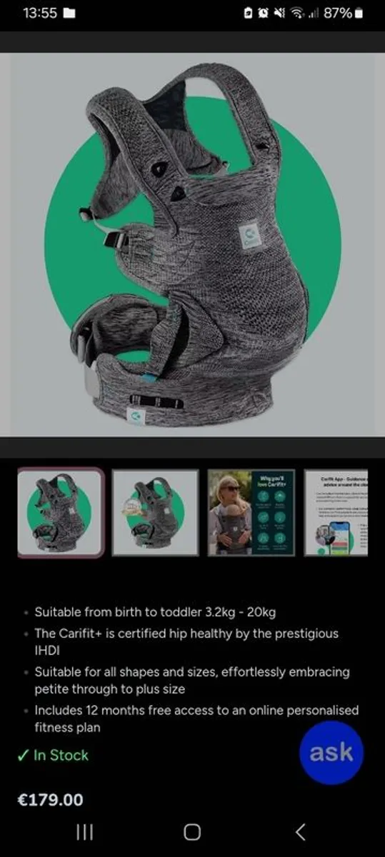Carifit Baby carrier - Image 3