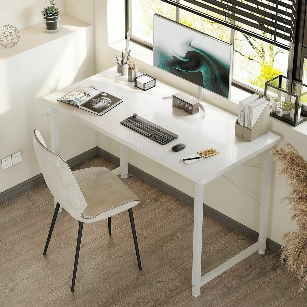 100×48 cm Desk Computer Desk Home Office Study - Image 1