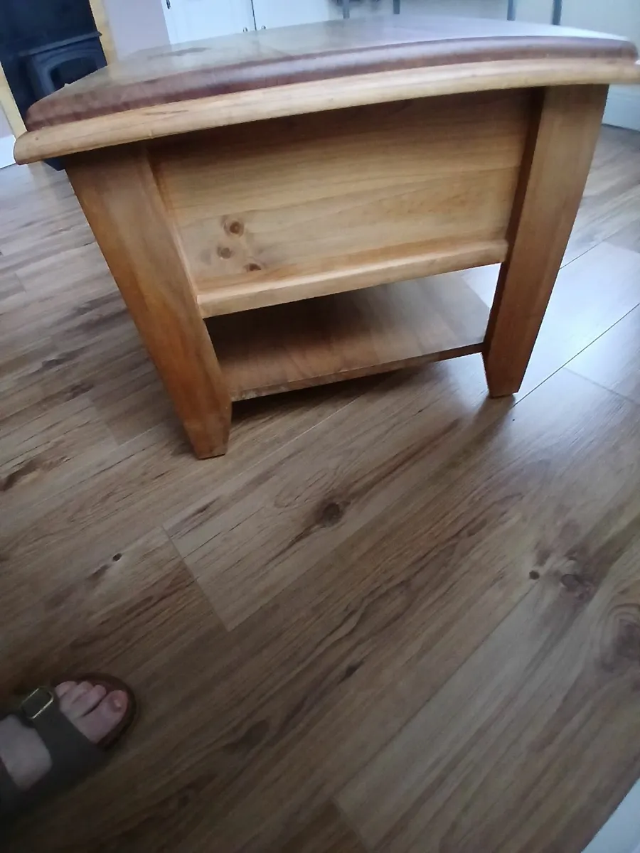 Coffee Table Solid Mexican Pine - Image 2