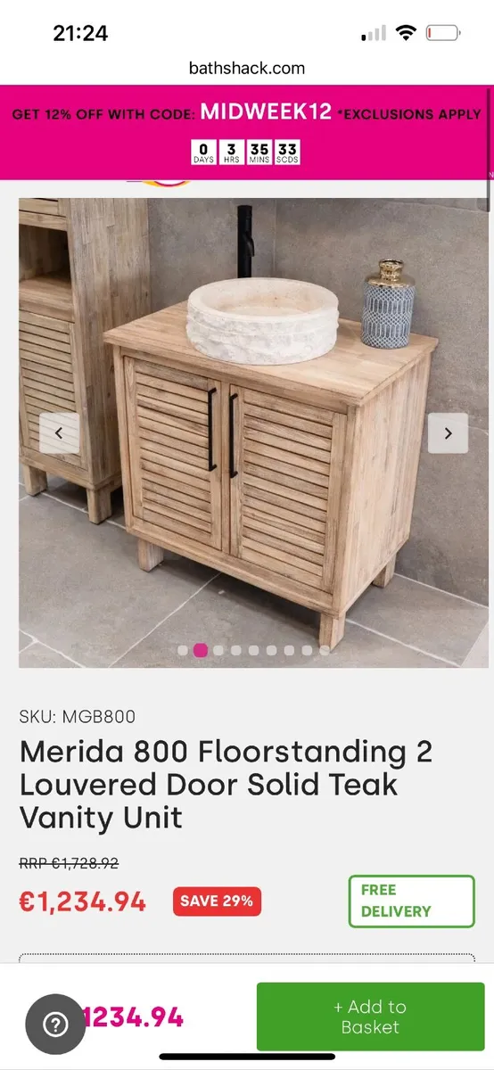 Bathroom vanity unit