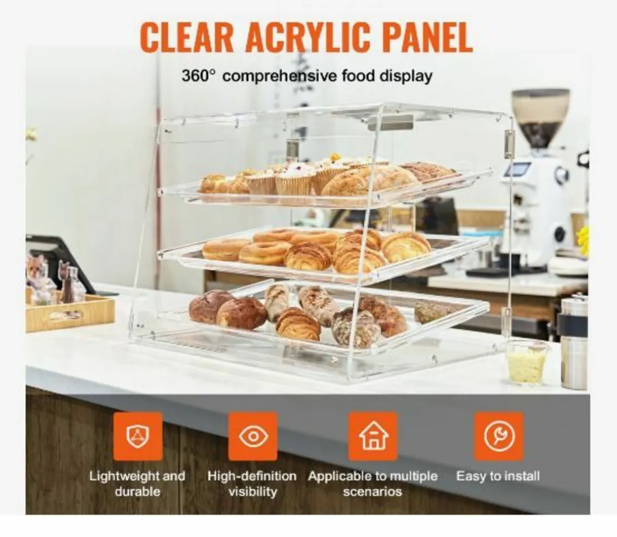 Pastry Display Case, 3-Tier Commercial - Image 2