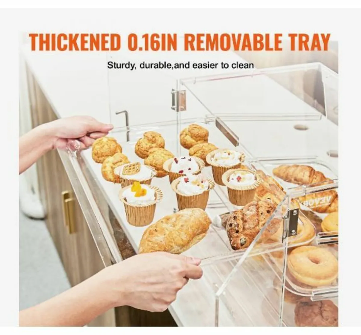 Pastry Display Case, 3-Tier Commercial - Image 3