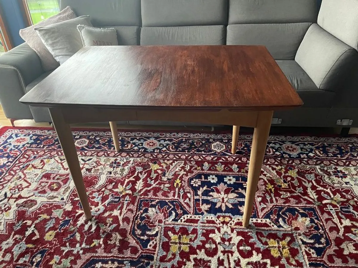 Mid century dining table extending - Image 2