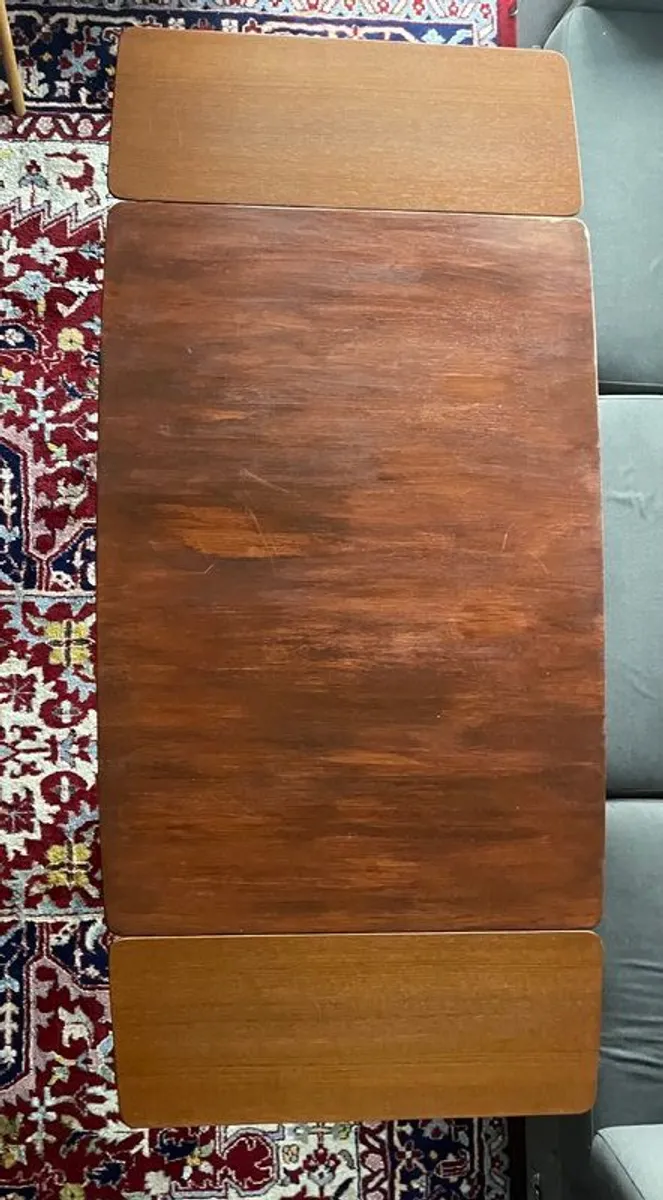 Mid century dining table extending - Image 3