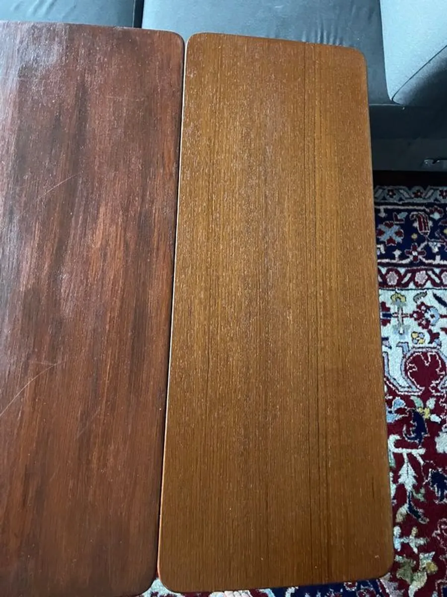 Mid century dining table extending - Image 4