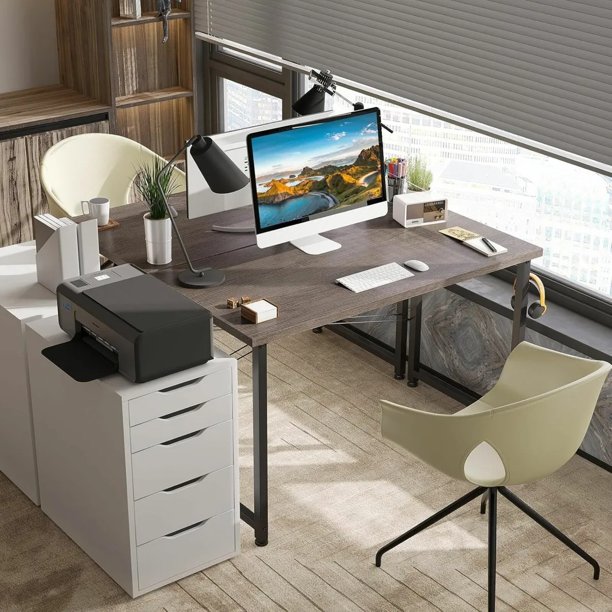 100×48 cm Computer Desk for Home Office Study - Image 4
