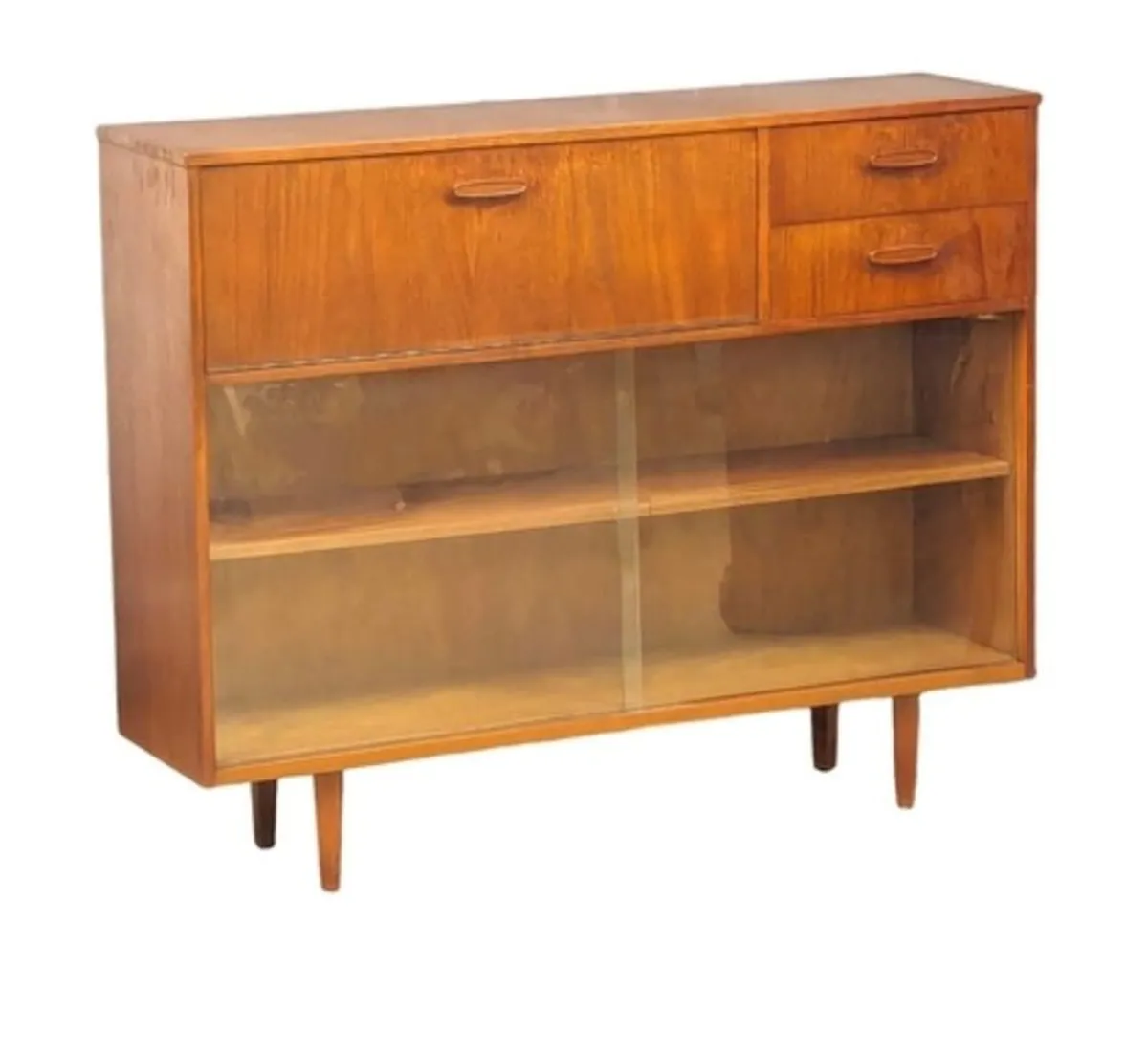 Mid Century teak bureau bookcase by Avalon - Image 1