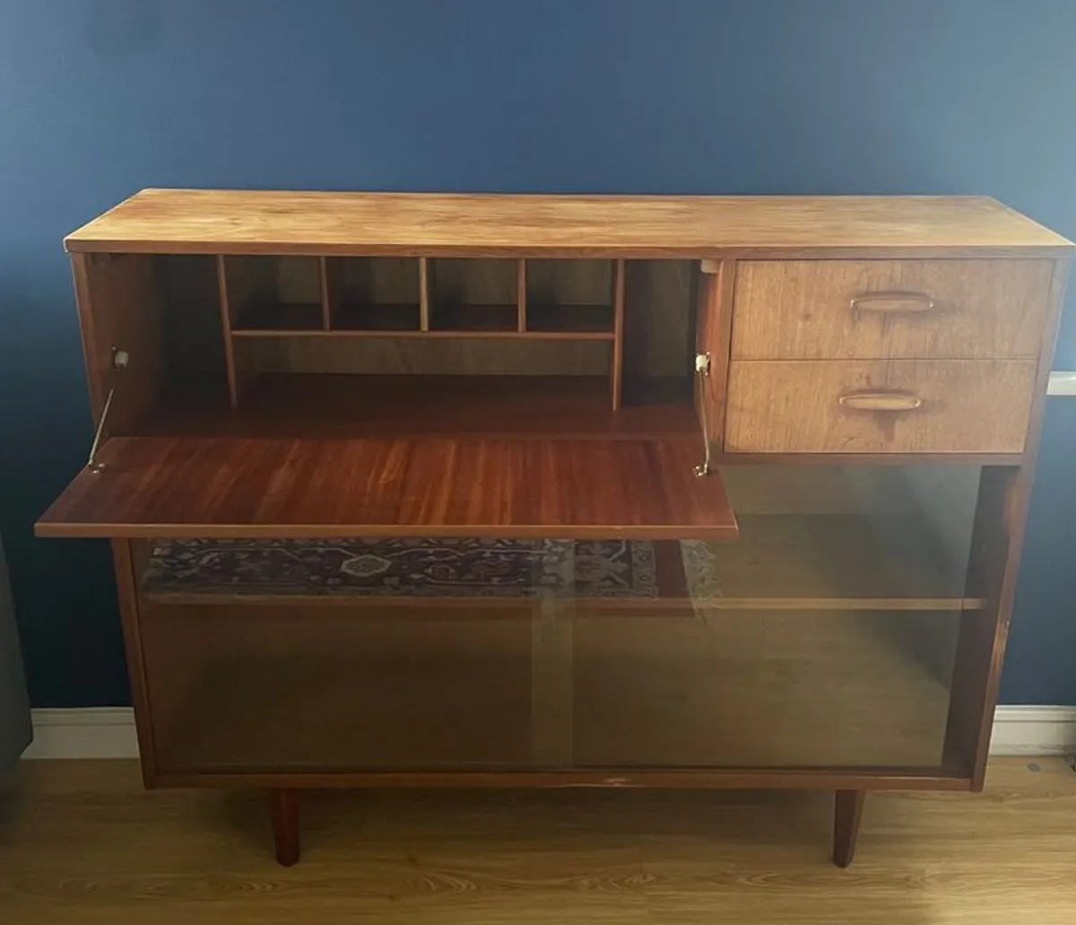 Mid Century teak bureau bookcase by Avalon - Image 2