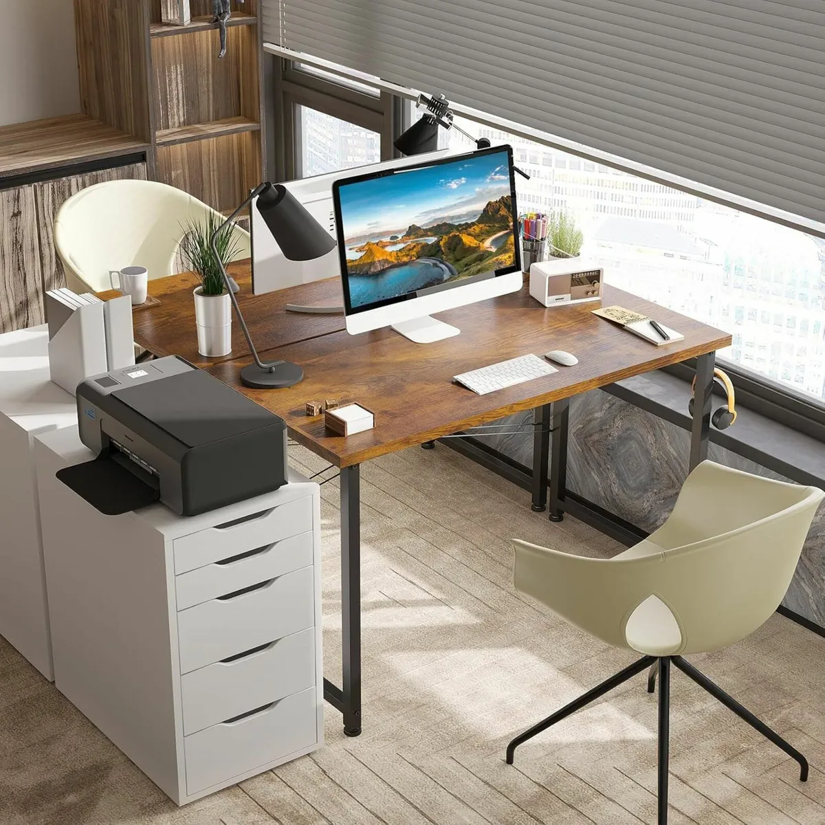 100×48 cm Computer Desk for Home Office Study - Image 1