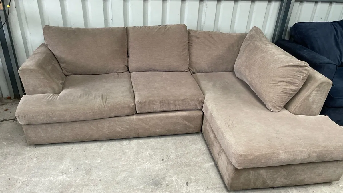 Beige corner sofa - Image 2