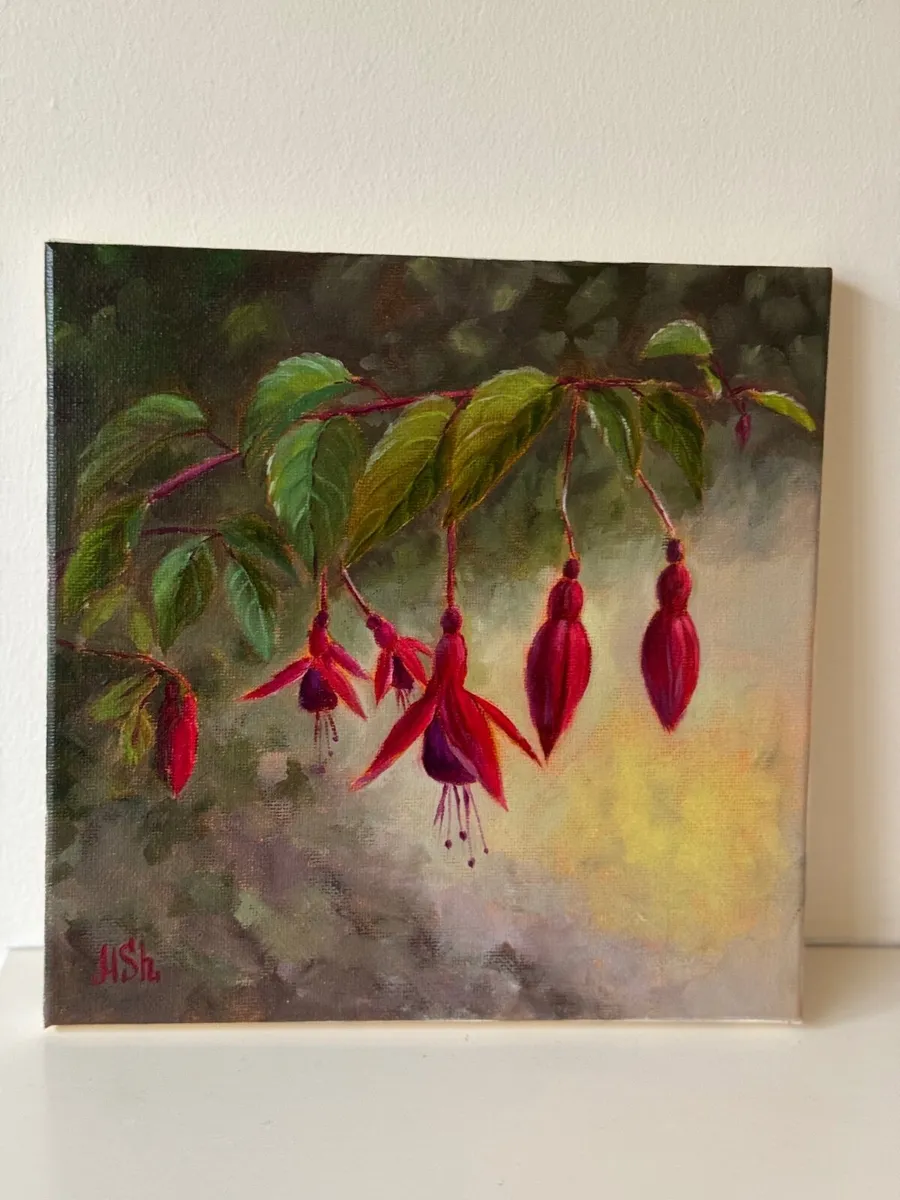 Flowers oil painting - Image 1