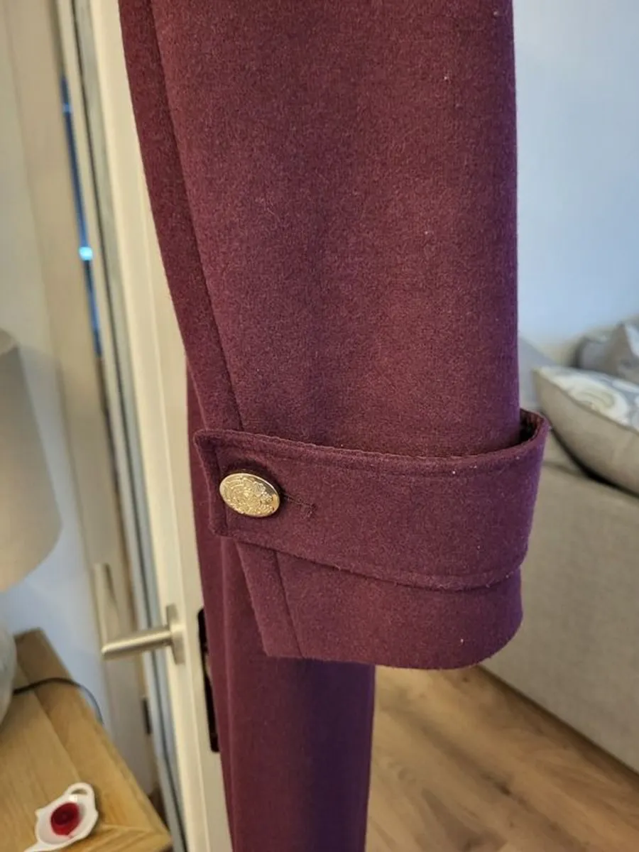 Womens military berry /wine coat from next - Image 4