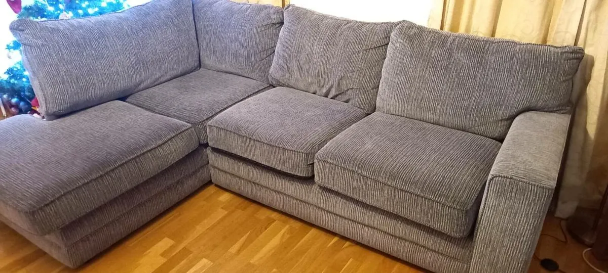 Grey corner couch