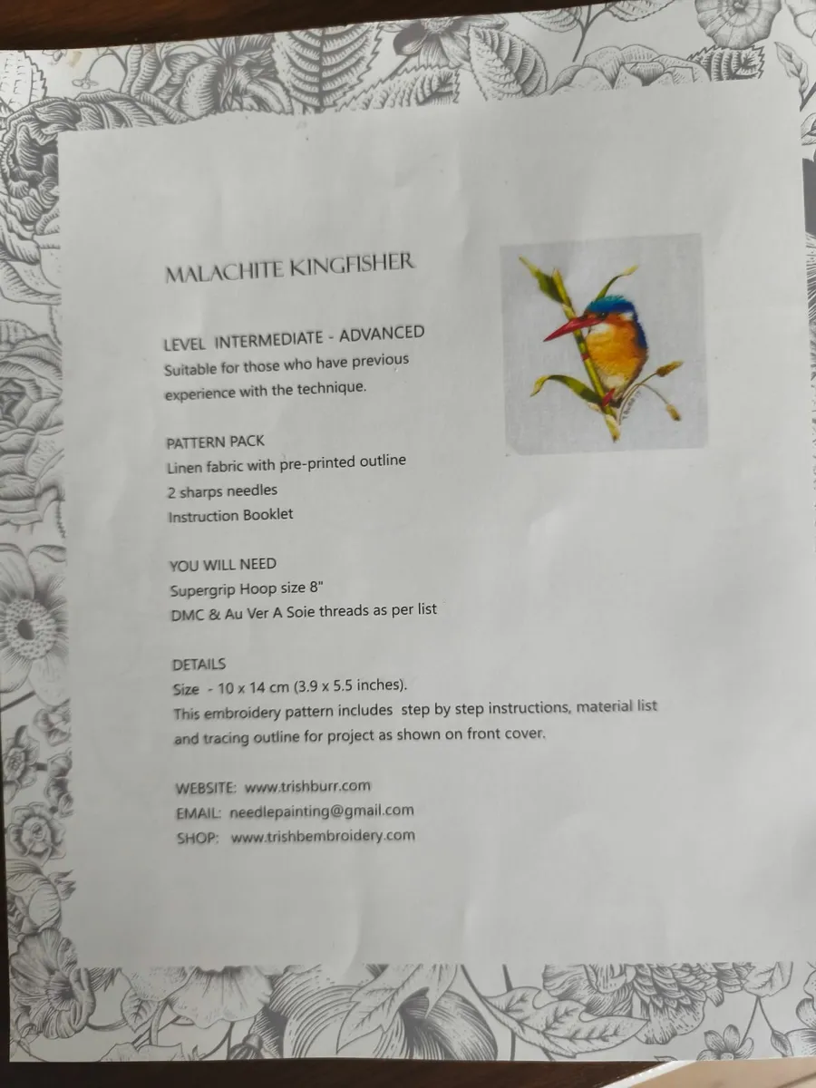 Embroidery Kit by Trish Burr - Image 4