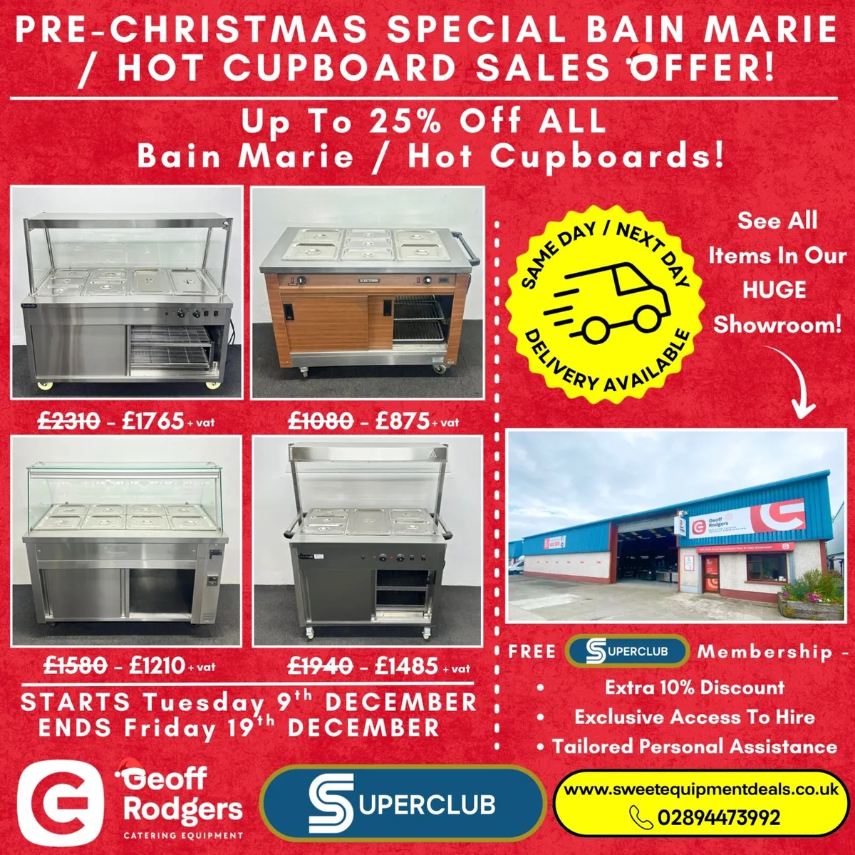 Up to 25% off BAIN MARIE HOTCUPBOARDS - Image 1