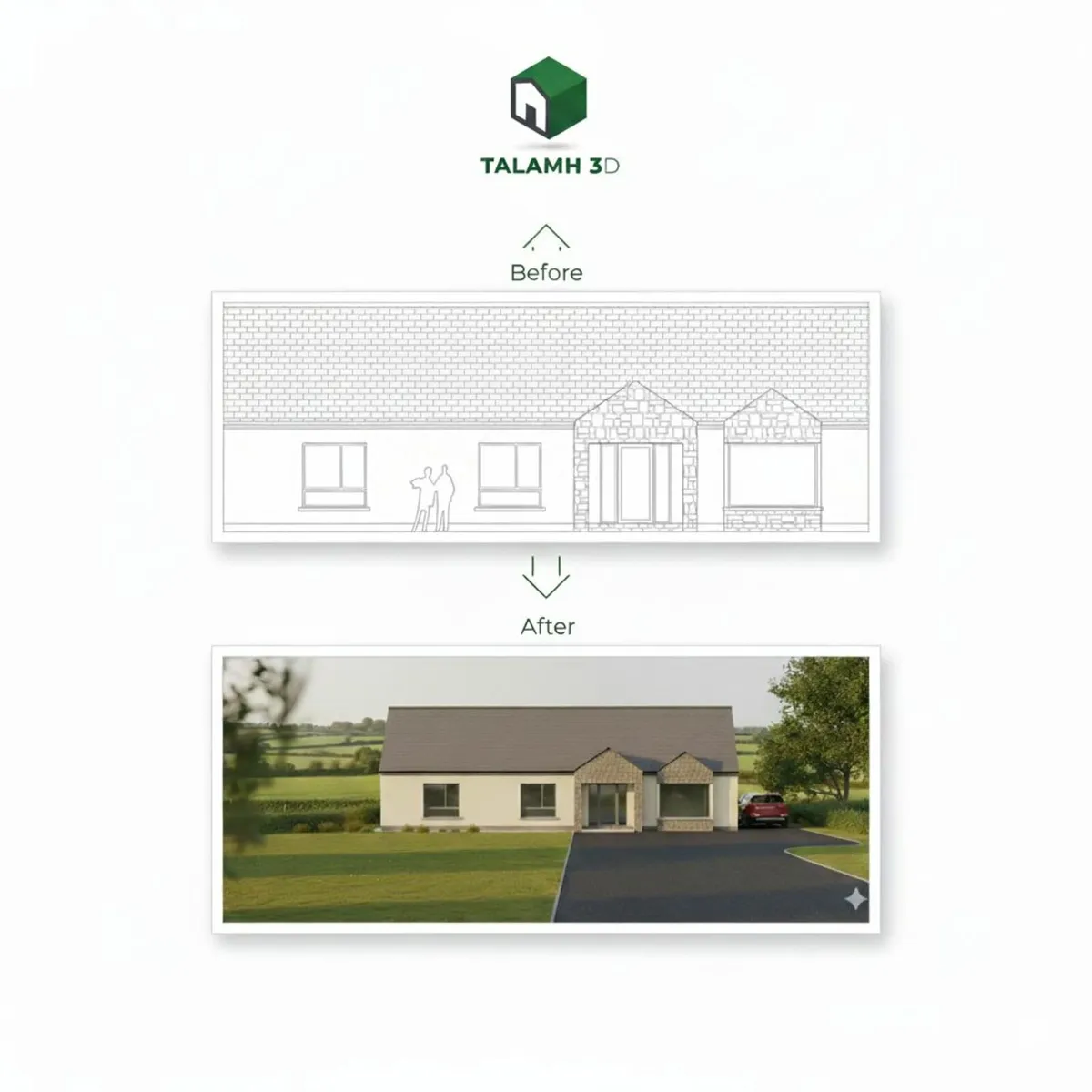 3D House Plan Rendering - Image 2