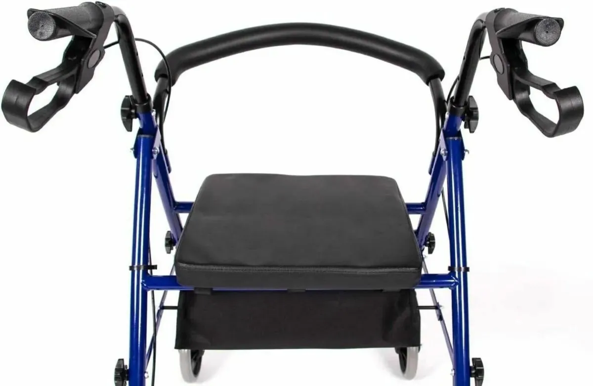 Rollator with Tray and Basket Lightweight Foldable - Image 1