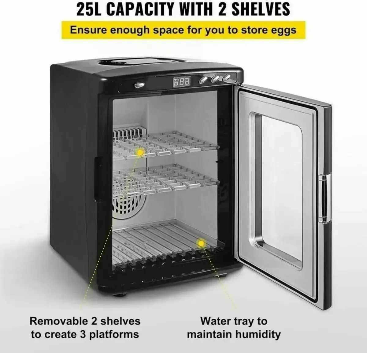 Reptile Egg Incubator with Digital Temp Control - Image 4