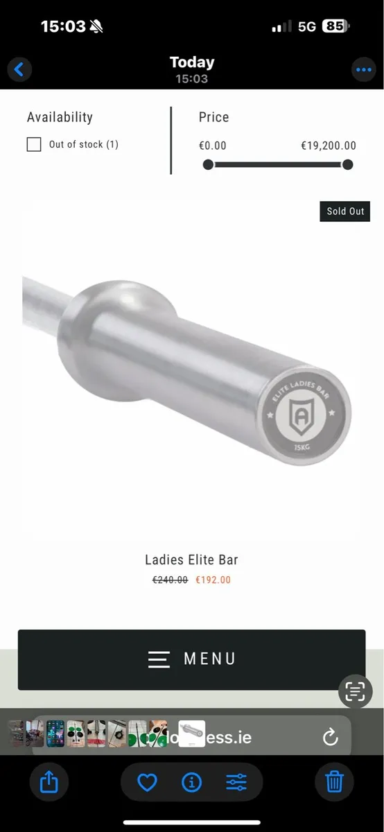 APOLLO 15KG  BARBELL + OLYMPIC BUMPER PLATES! - Image 2