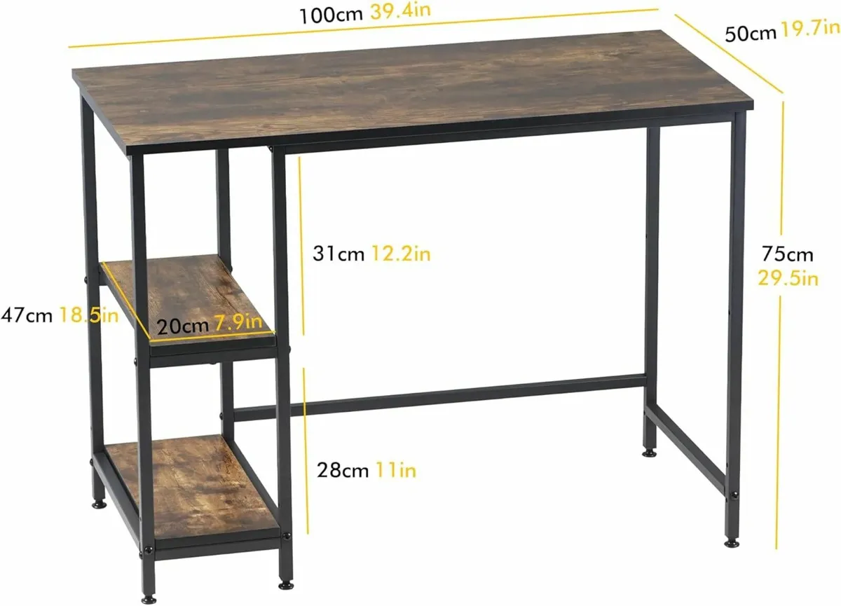 100cm computer home office desk study table - Image 3
