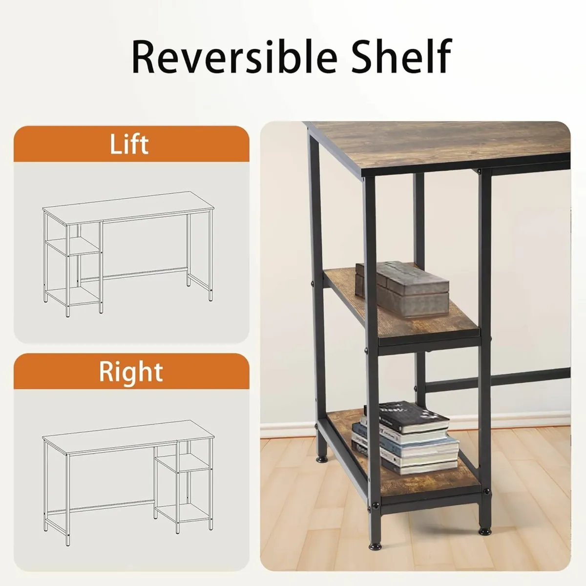 100cm computer home office desk, study table - Image 4