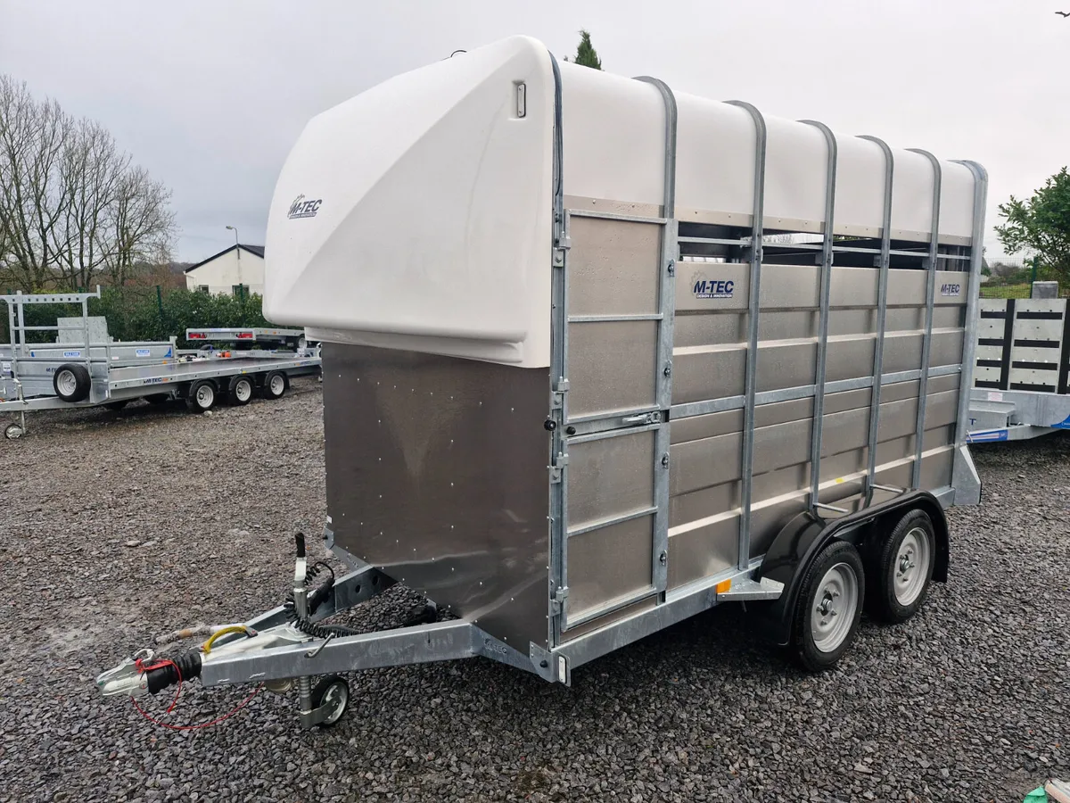 NEW  M-TEC HIGH ROOF LIVESTOCK  TRAILER - Image 2