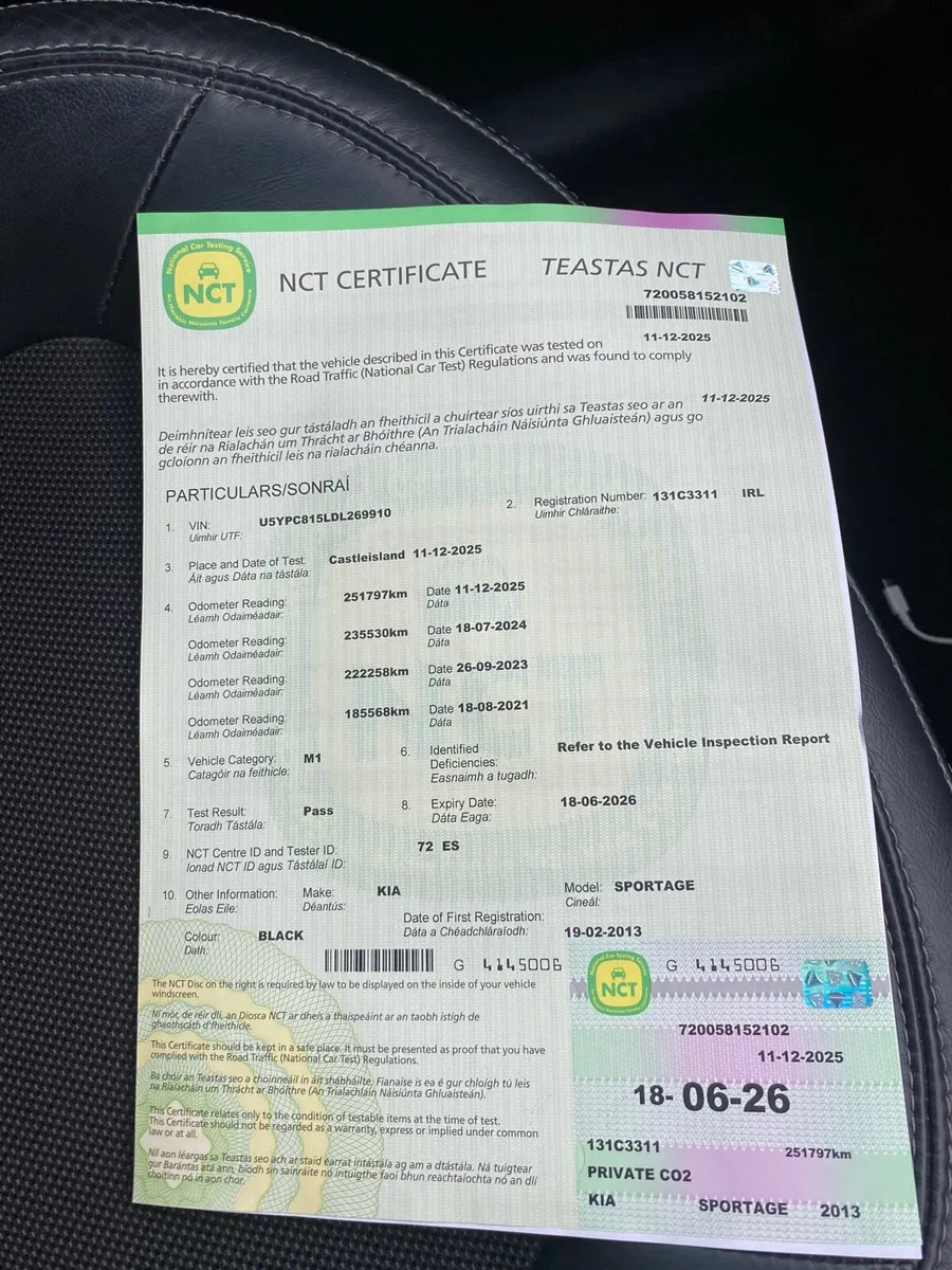 2013 KIA SPORTAGE NCTD 6/26 4 NEW TYRES 🛞 - Image 2