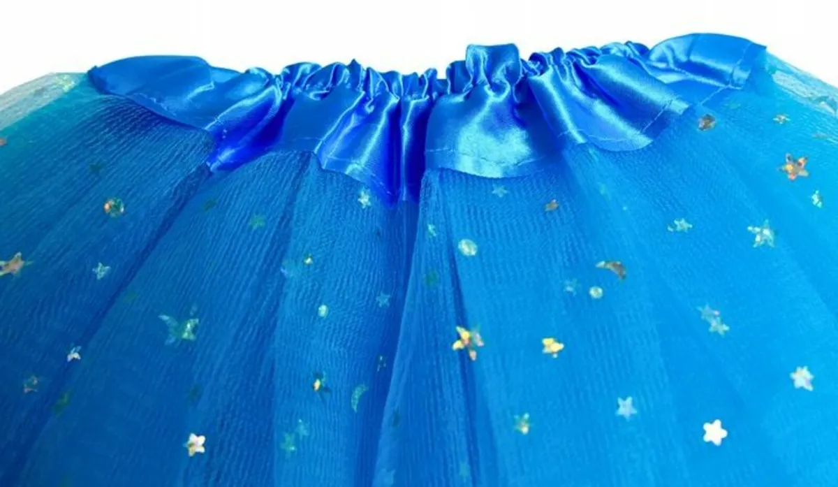 Children's blue tulle skirt one size - Image 2
