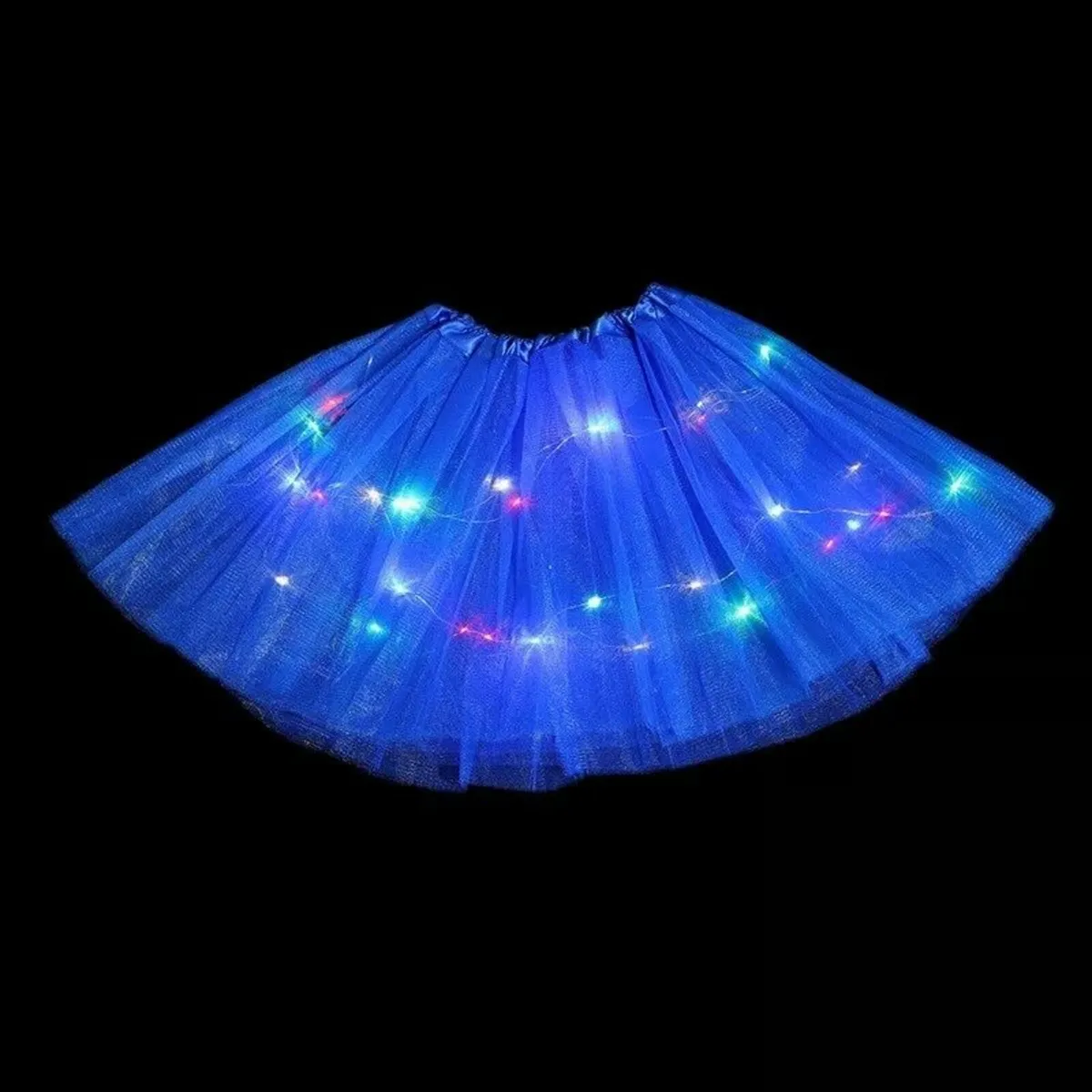 Children's blue tulle skirt one size - Image 3