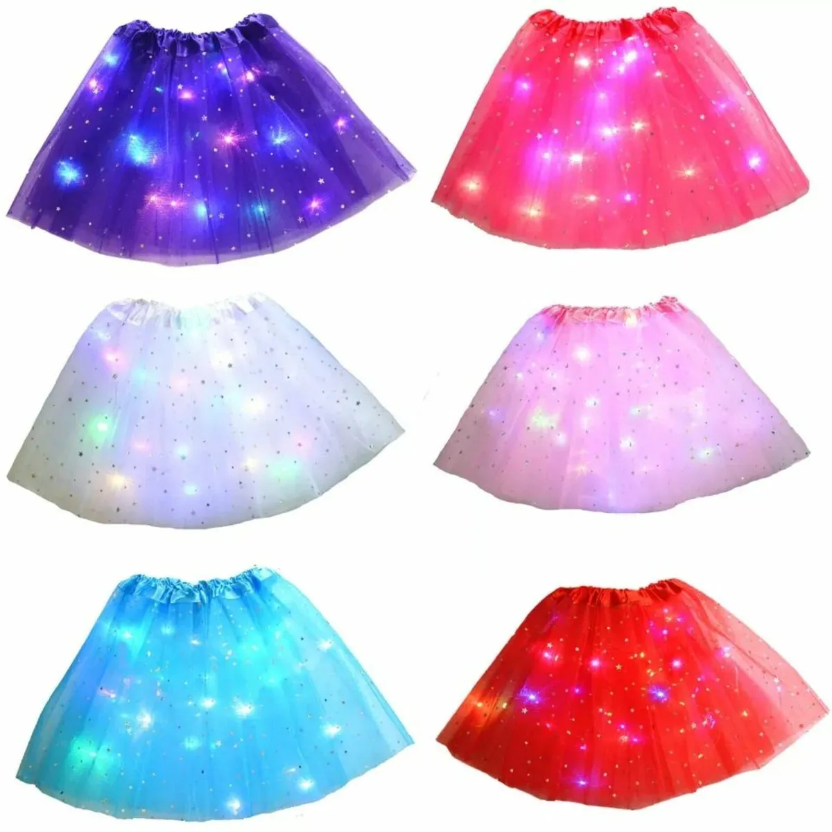 Children's blue tulle skirt one size - Image 4