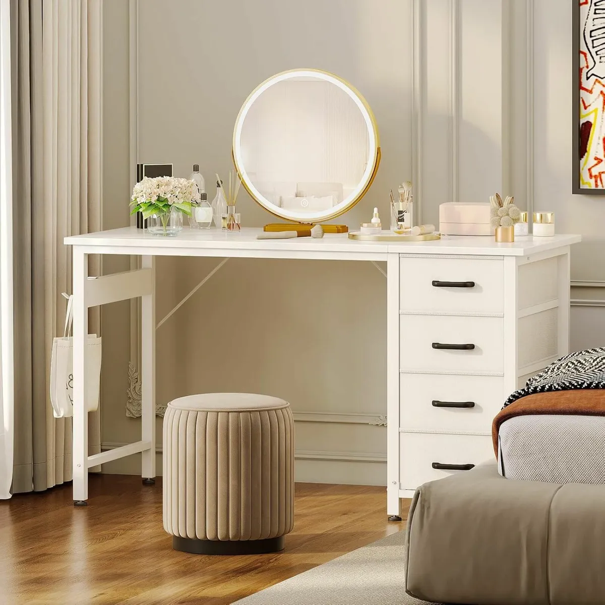 Computer Desk Office Drawers 100x48 Dressing table - Image 1