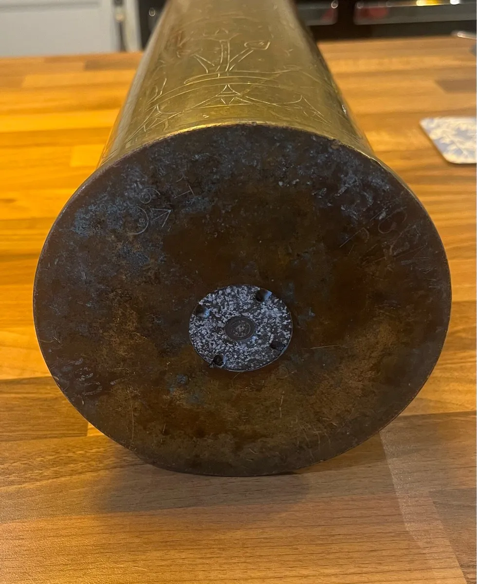 Vintage 1972 British Centurion Tank 105mm shell - Image 4
