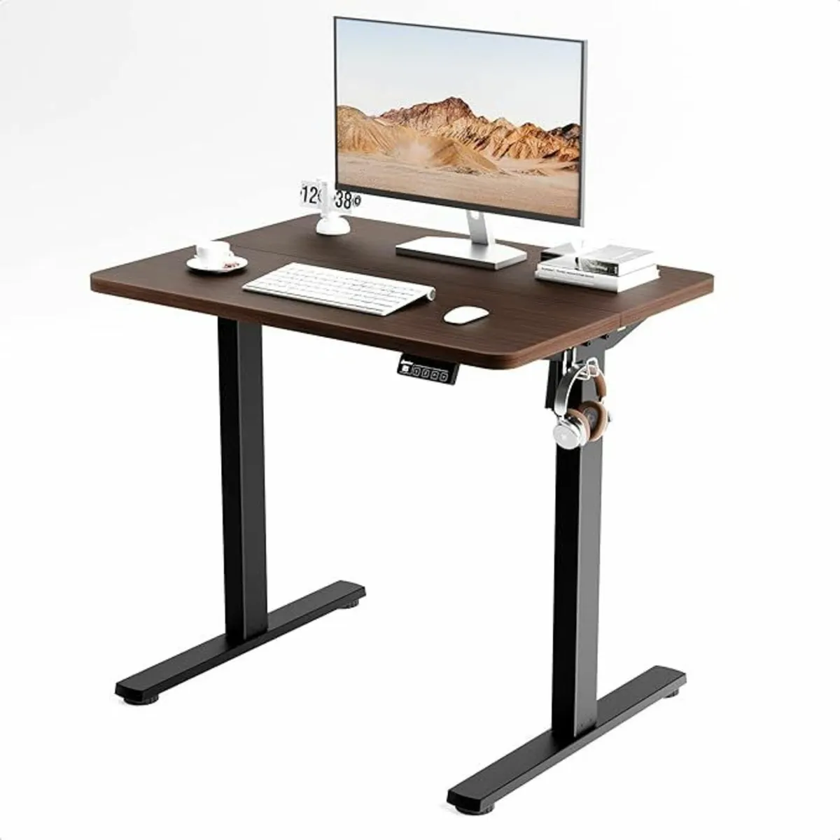 Electric Standing Desk Height Adjustable 80x60cm - Image 1