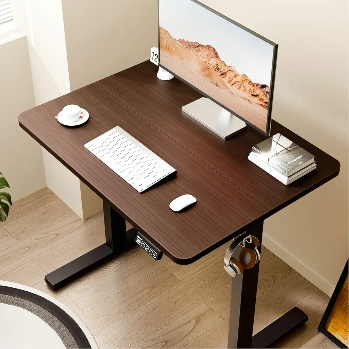 Electric Standing Desk Height Adjustable 80x60cm - Image 2