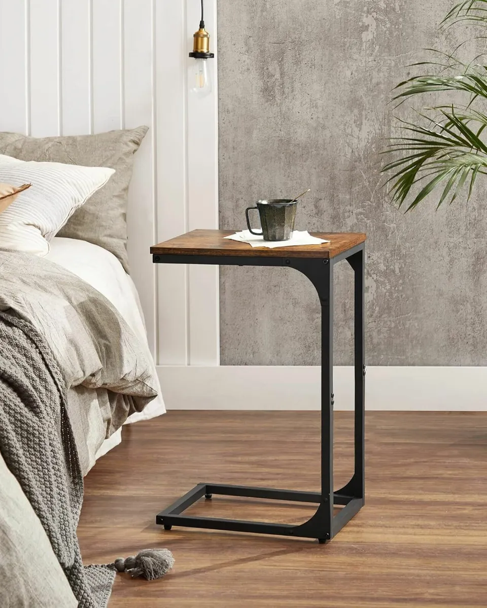 C-Shaped Side Table, Bedside Table Sofa Coffee - Image 1